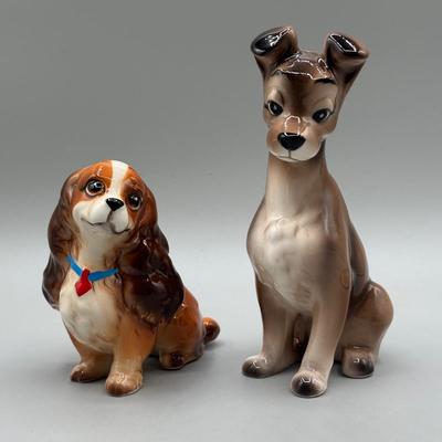 LOT 141B: Vintage Lady & The Tramp/101 Dalmatians Figurines
