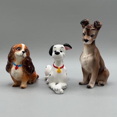 LOT 141B: Vintage Lady & The Tramp/101 Dalmatians Figurines