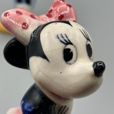 LOT 142B: Vintage Mickey & Minnie Mouse Figurines