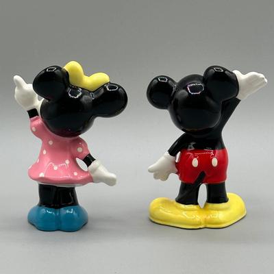 LOT 142B: Vintage Mickey & Minnie Mouse Figurines
