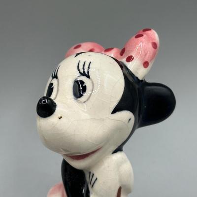 LOT 142B: Vintage Mickey & Minnie Mouse Figurines