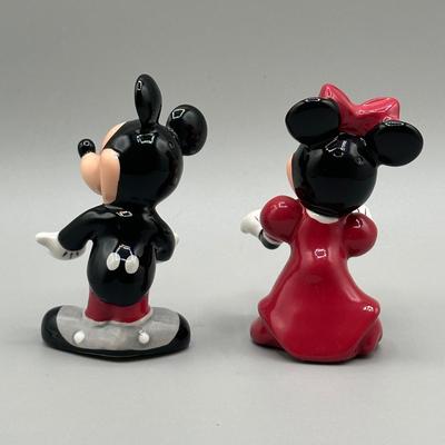 LOT 142B: Vintage Mickey & Minnie Mouse Figurines