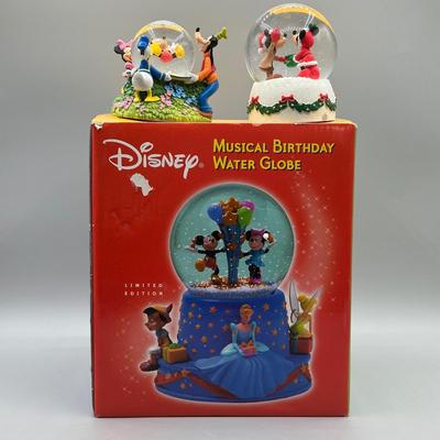 LOT 143B: Disney Musical Birthday Snow Globe In Box & More