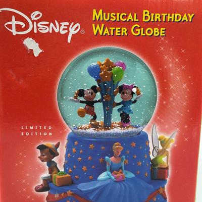 LOT 143B: Disney Musical Birthday Snow Globe In Box & More