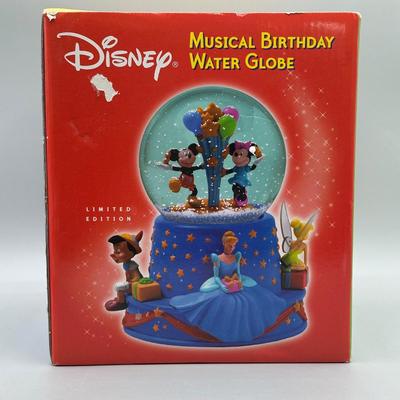 LOT 143B: Disney Musical Birthday Snow Globe In Box & More