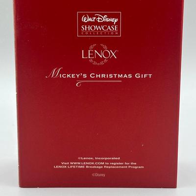 LOT 145B: Lenox Disney Crystal Mickey and Minnie Salt & Pepper Set & Mickey’s Christmas Gift Ornament
