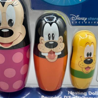 LOT 146B: Disney Nesting Doll Set NIP & Fantasia The Sorcerer's Apprentice Mickey Mouse Doll