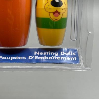 LOT 146B: Disney Nesting Doll Set NIP & Fantasia The Sorcerer's Apprentice Mickey Mouse Doll