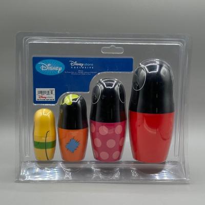 LOT 146B: Disney Nesting Doll Set NIP & Fantasia The Sorcerer's Apprentice Mickey Mouse Doll