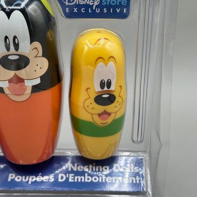 LOT 146B: Disney Nesting Doll Set NIP & Fantasia The Sorcerer's Apprentice Mickey Mouse Doll