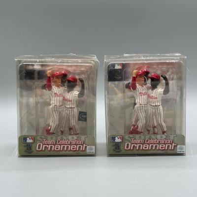 LOT 150B: Philadelphia Phillies Collection! Ryan Howard Bobble Head, Team Celebration Ornament & More