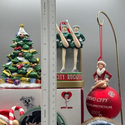 LOT 151B: Christmas Ornaments - Radio City, Betty Boop, Winnie The Pooh & More