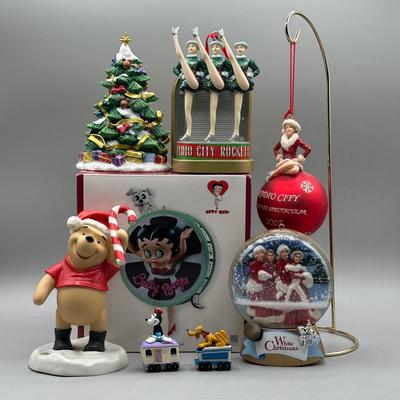 LOT 151B: Christmas Ornaments - Radio City, Betty Boop, Winnie The Pooh & More