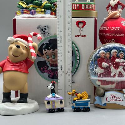 LOT 151B: Christmas Ornaments - Radio City, Betty Boop, Winnie The Pooh & More