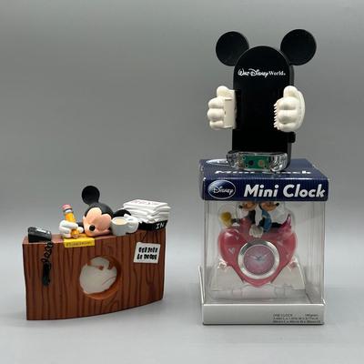 LOT 154B: Disney Pens, Calculator, Roller Card, Mini Clock, Keyboard Mouse & More