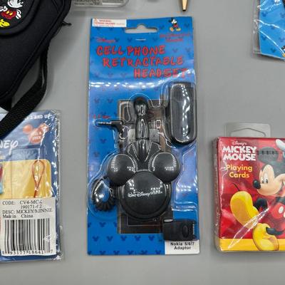 LOT 154B: Disney Pens, Calculator, Roller Card, Mini Clock, Keyboard Mouse & More