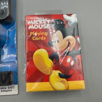 LOT 154B: Disney Pens, Calculator, Roller Card, Mini Clock, Keyboard Mouse & More