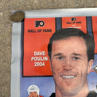 LOT 155B: Philadelphia Flyers Collection - Bernie Parent Figurine in Box, Poster & More