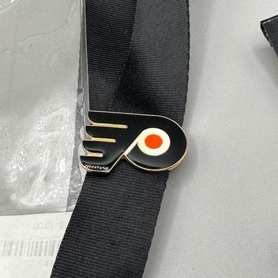 LOT 155B: Philadelphia Flyers Collection - Bernie Parent Figurine in Box, Poster & More