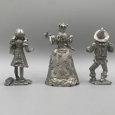 LOT 165 A: The Wizard of Oz Pewter Figurine Collection
