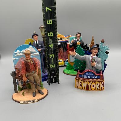 LOT 166 A: Frank Sinatra, Dean Martin, John Wayne, & "Grease" Drive In Ornament Collection