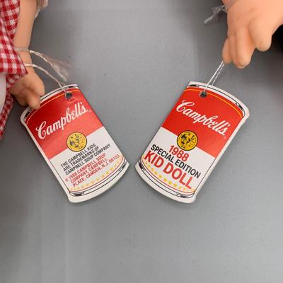 LOT 167 A: Campbells Soup Collection: 1988 Special Edition Kid Dolls, Coffee Mugs, & More