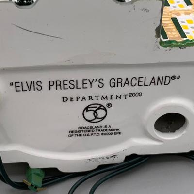 LOT 169 A: Elvis Presley Ornament Collection: Department 56 "Elvis Presley's Graceland", 1955 Cadillac Fleetwood, & More
