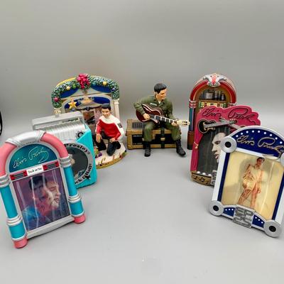 LOT 169 A: Elvis Presley Ornament Collection: Department 56 "Elvis Presley's Graceland", 1955 Cadillac Fleetwood, & More