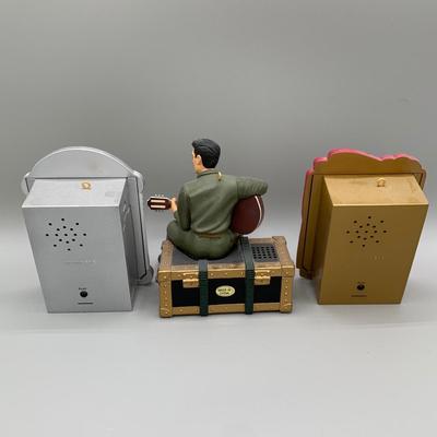 LOT 169 A: Elvis Presley Ornament Collection: Department 56 "Elvis Presley's Graceland", 1955 Cadillac Fleetwood, & More