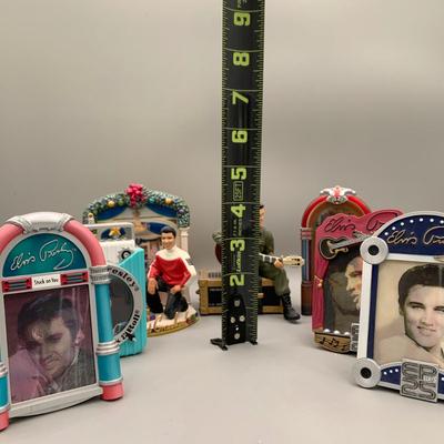 LOT 169 A: Elvis Presley Ornament Collection: Department 56 "Elvis Presley's Graceland", 1955 Cadillac Fleetwood, & More