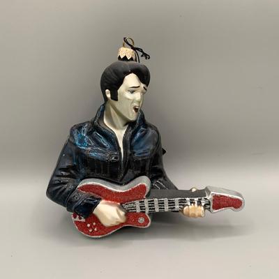 LOT 169 A: Elvis Presley Ornament Collection: Department 56 "Elvis Presley's Graceland", 1955 Cadillac Fleetwood, & More