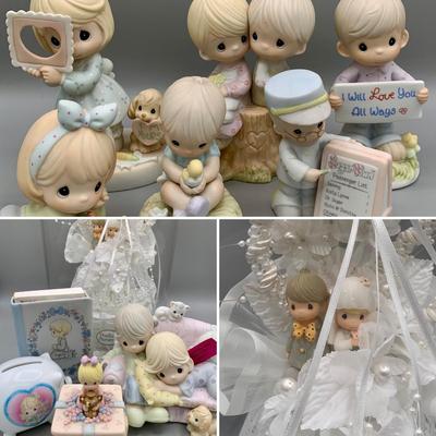 LOT 171 B: Precious Moments Collection: Wedding Cake Topper, "Together Is The Nicest Place To Be", "Friends Write From The...