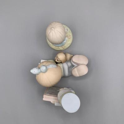 LOT 171 B: Precious Moments Collection: Wedding Cake Topper, "Together Is The Nicest Place To Be", "Friends Write From The...