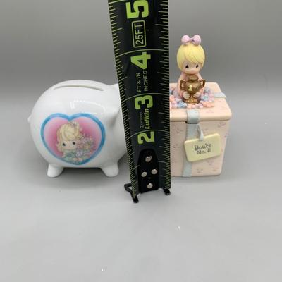 LOT 171 B: Precious Moments Collection: Wedding Cake Topper, "Together Is The Nicest Place To Be", "Friends Write From The...