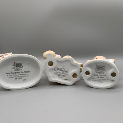 LOT 171 B: Precious Moments Collection: Wedding Cake Topper, "Together Is The Nicest Place To Be", "Friends Write From The...