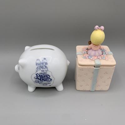 LOT 171 B: Precious Moments Collection: Wedding Cake Topper, "Together Is The Nicest Place To Be", "Friends Write From The...