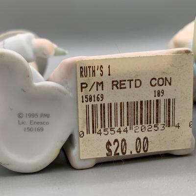 LOT 171 B: Precious Moments Collection: Wedding Cake Topper, "Together Is The Nicest Place To Be", "Friends Write From The...