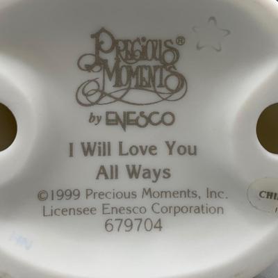 LOT 171 B: Precious Moments Collection: Wedding Cake Topper, "Together Is The Nicest Place To Be", "Friends Write From The...