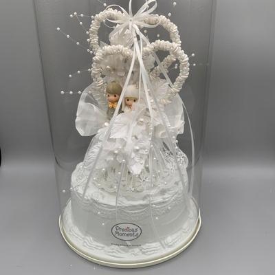 LOT 171 B: Precious Moments Collection: Wedding Cake Topper, "Together Is The Nicest Place To Be", "Friends Write From The...