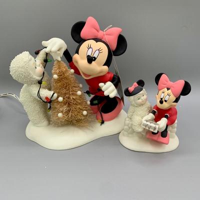 LOT 172 B: Department 56 Snowbabies Guest Collection: "Special Delivery From Mickey And Me", "A Mickey Melody",...