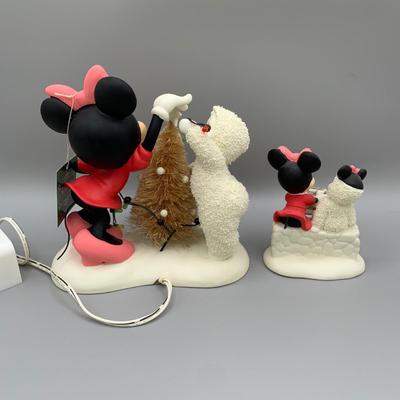 LOT 172 B: Department 56 Snowbabies Guest Collection: "Special Delivery From Mickey And Me", "A Mickey Melody",...