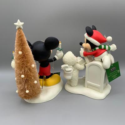 LOT 172 B: Department 56 Snowbabies Guest Collection: "Special Delivery From Mickey And Me", "A Mickey Melody",...