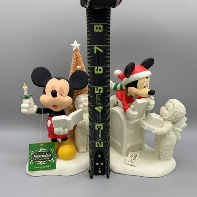 LOT 172 B: Department 56 Snowbabies Guest Collection: "Special Delivery From Mickey And Me", "A Mickey Melody",...
