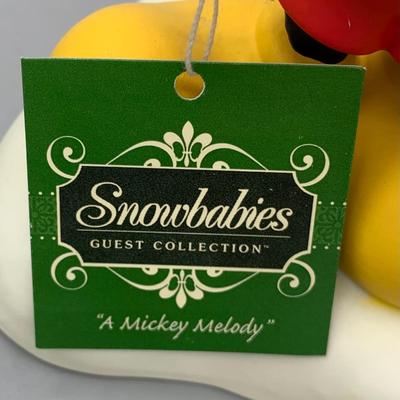 LOT 172 B: Department 56 Snowbabies Guest Collection: "Special Delivery From Mickey And Me", "A Mickey Melody",...