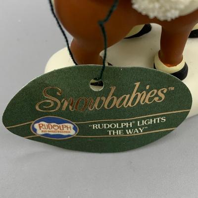 LOT 173 B: Department 56 Snowbabies Guest Collection: "Rudolph Gets Ready", "Catch Me If You Can", "You're...