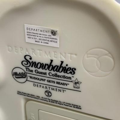 LOT 173 B: Department 56 Snowbabies Guest Collection: "Rudolph Gets Ready", "Catch Me If You Can", "You're...