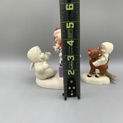 LOT 173 B: Department 56 Snowbabies Guest Collection: "Rudolph Gets Ready", "Catch Me If You Can", "You're...