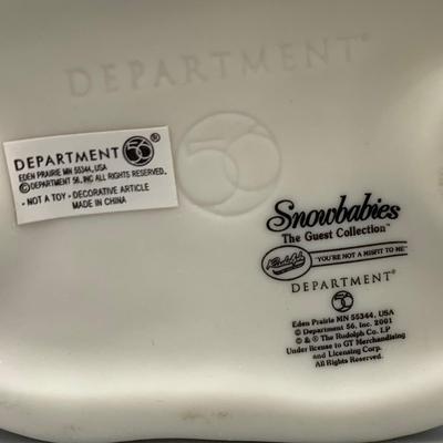 LOT 173 B: Department 56 Snowbabies Guest Collection: "Rudolph Gets Ready", "Catch Me If You Can", "You're...