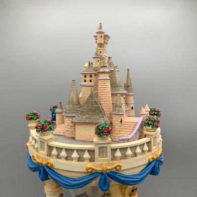 LOT 176 B: Disney Beauty And The Beast Musical Hourglass Snowglobe