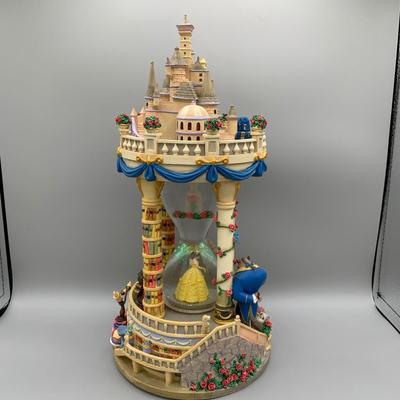 LOT 176 B: Disney Beauty And The Beast Musical Hourglass Snowglobe